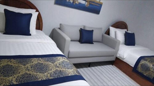 Cozy 2 bedroom chalet at blubay-asia alsokhna  شاليه ارضي بحديقة بلوباي السخنة