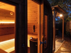 Sauna - VILLA L'ARGENTINE - for 13 people - heated swimming pool, sauna and jacuzzi (Lège-Cap-Ferret)