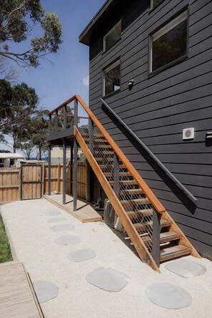 Property grounds - The Beach Box at Big Roaring Beach Tasmania (Huon Valley)