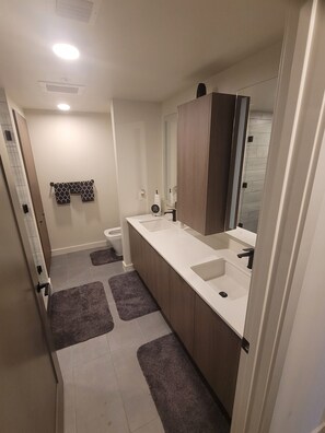 Towels, soap, toilet paper