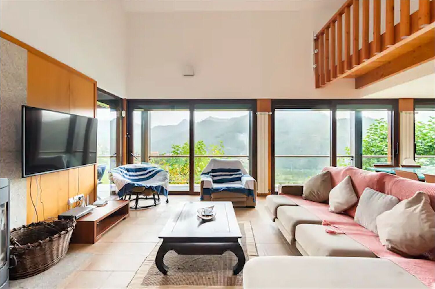 TV, table football, stereo