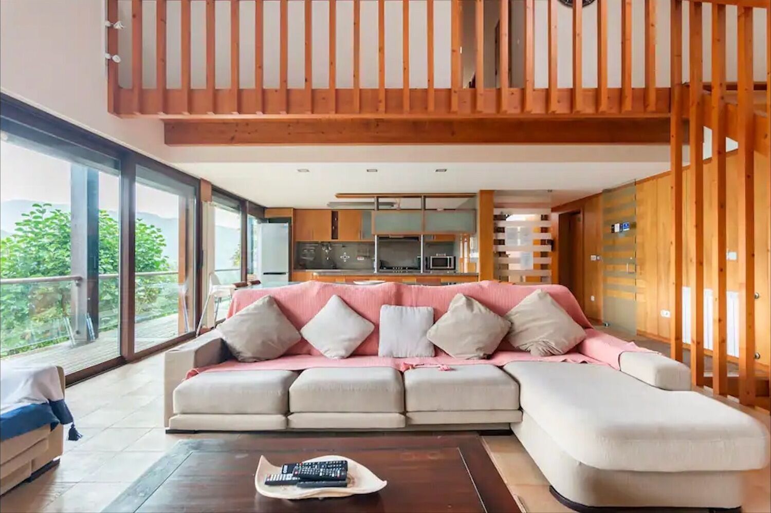 TV, table football, stereo