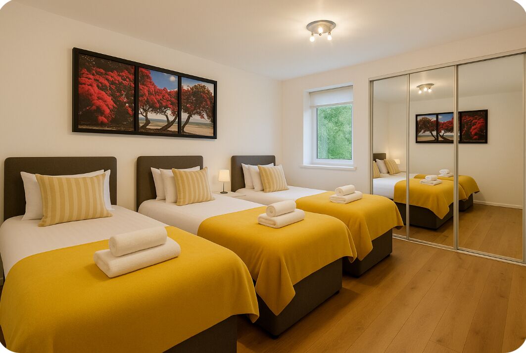 1 chambre, fer et planche à repasser, Wi-Fi, draps fournis