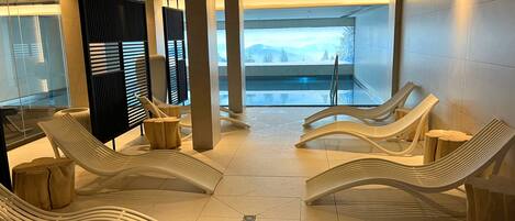 Indoor pool, a heated pool