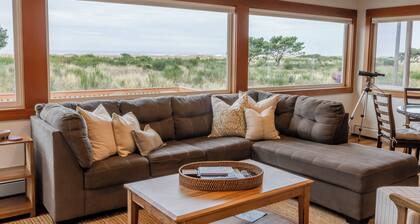 Beachfront Home with Sweeping Ocean Views, Large Deck, and Direct Access to the Seaside Promenade