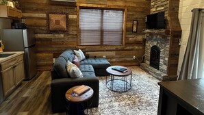 Smart TV y chimenea