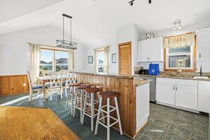 Fridge, microwave, oven, stovetop - Shared Dreams | 500 ft to the beach | Private Pool, Hot Tub, and Dog Friendly (Corolla)