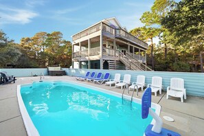 Pool - Barefoot Crab | 1,600 ft to the beach | Private Pool, Hot Tub, and Dog Friendly (Corolla)