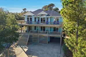 Exterior - Barefoot Crab | 1,600 ft to the beach | Private Pool, Hot Tub, and Dog Friendly (Corolla)
