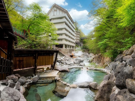 Hot springs. Livemax Resort Kawamata Onsen