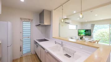 Basic House, Balcony, Mountain View | Private kitchen