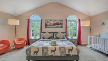 4 slaapkamers, een strijkplank/strijkijzer, gratis wifi, beddengoed