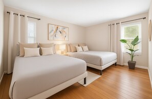 2 bedrooms, iron/ironing board, WiFi, bed sheets