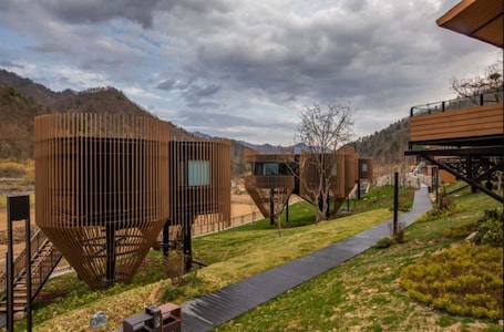 Diseño del edificio. Country Retreats Shaanxi Foping