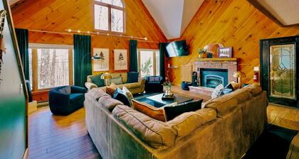 SPRING SPECIALS! Mt Snow Chalet w/ Barrel Sauna, Hot Tub, Game Room, Fire Pit