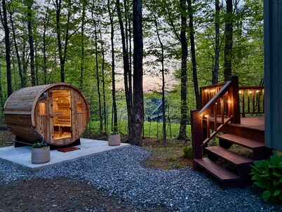 Dover Summer Specials-Barrel Sauna, Fire Pit, Hot Tub, Game Room, Dogs Welcome!
