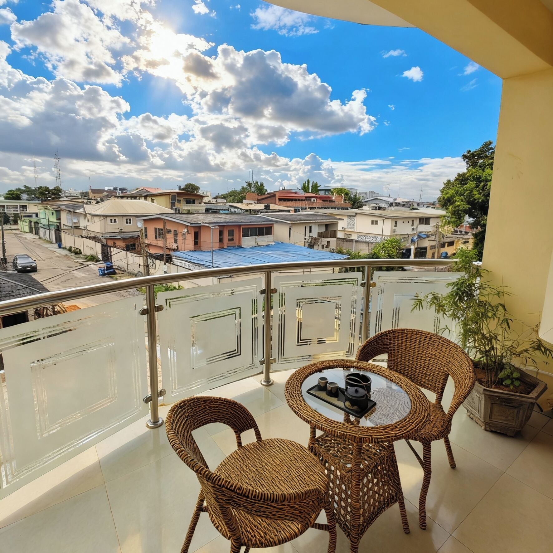 Double Room, City View | Desk, laptop workspace, blackout curtains, soundproofing