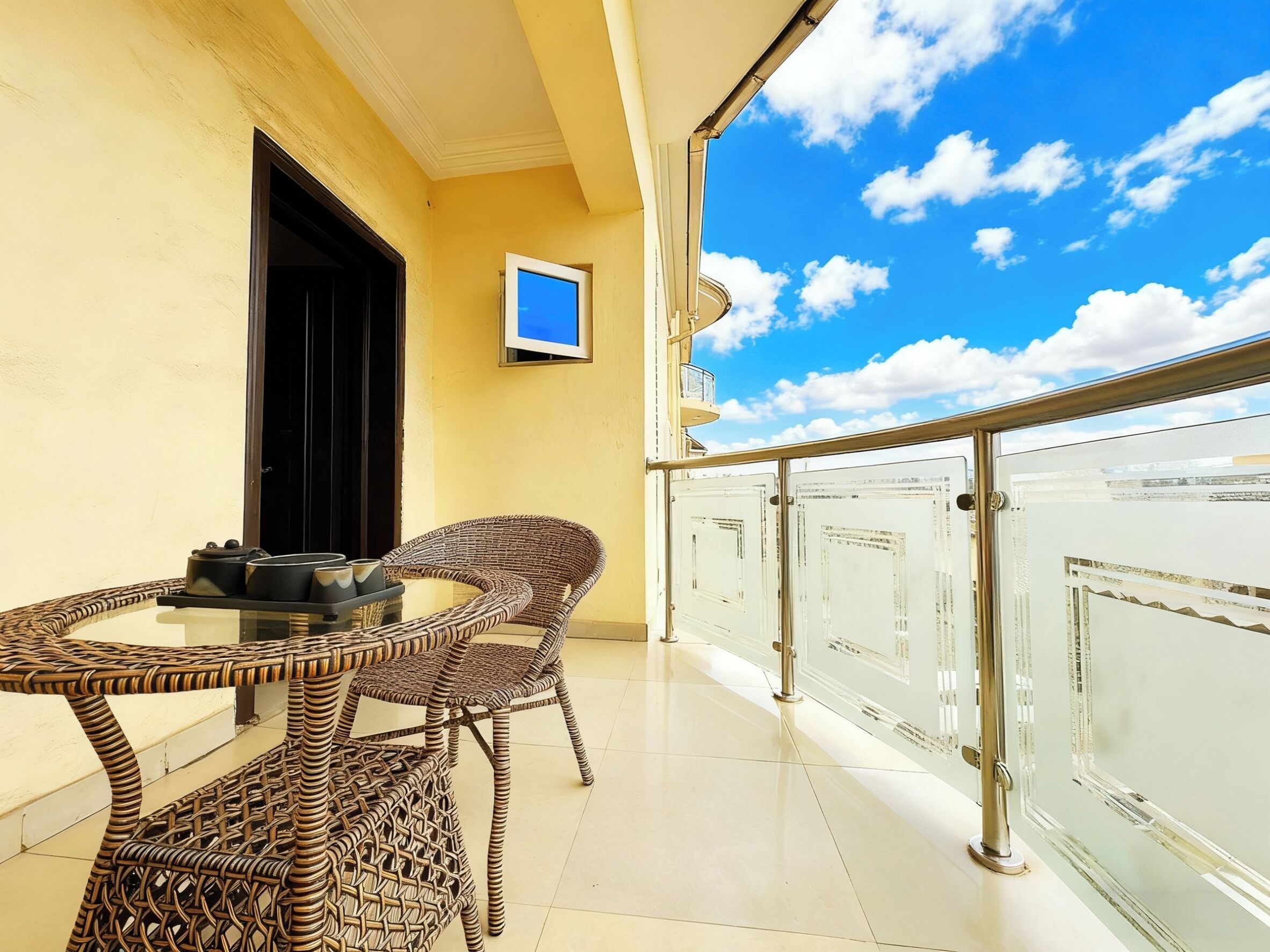 Double Room, City View | Desk, laptop workspace, blackout curtains, soundproofing