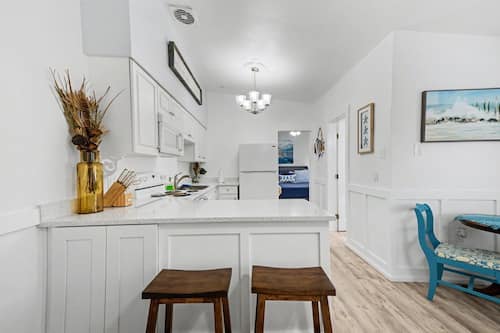 Appartement Confort, 1 chambre, patio | Cuisine privée | Cafetière-théière, grille-pain, congélateur