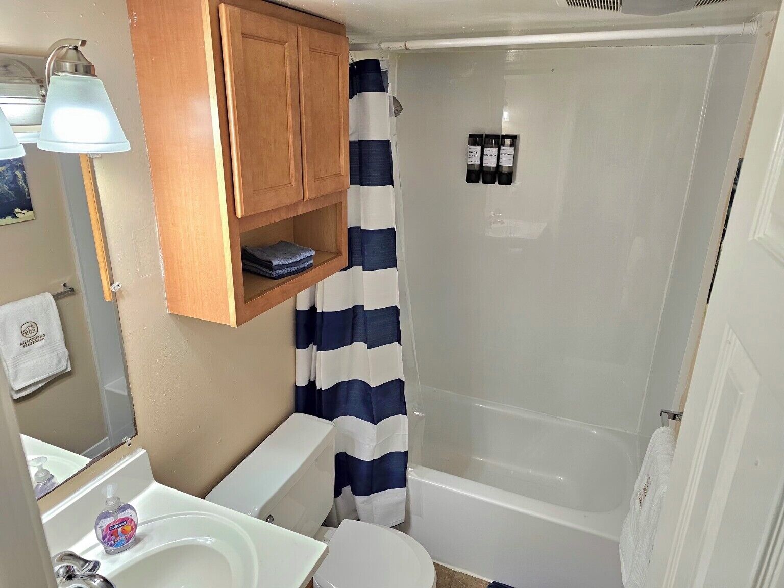 Handdoeken, zeep, shampoo, toiletpapier