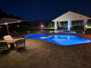 Pool - Luxurious 5-bedroom house in serene Eagle with sauna, pool, and fitness room. (Eagle)