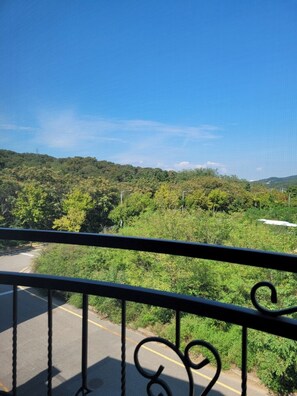 Blick von der Unterkunft