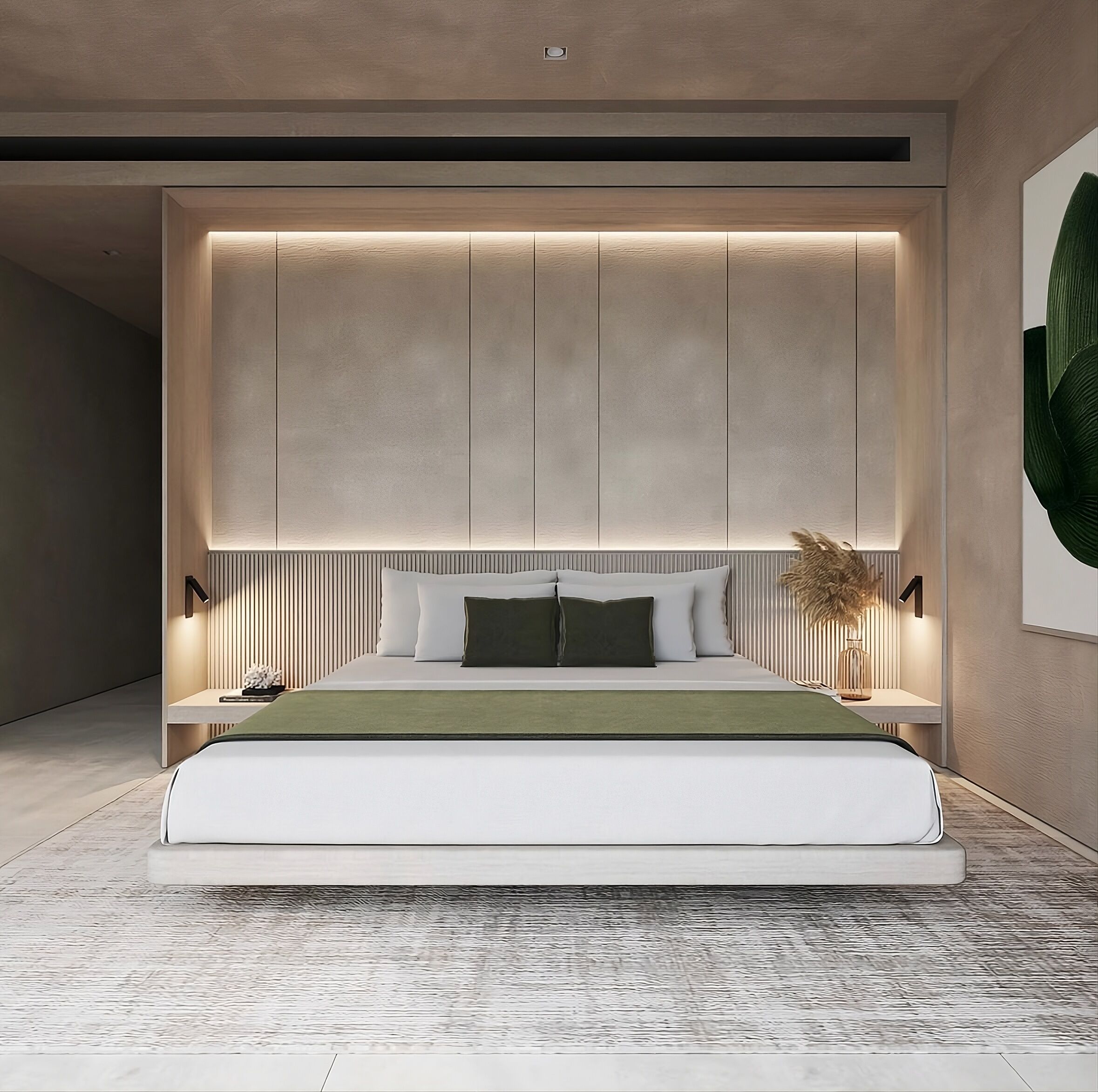 Premium bedding, down duvets, Select Comfort beds, minibar