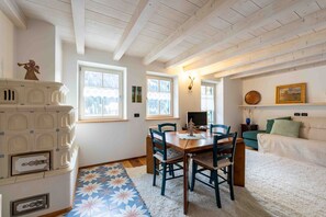 Dining - Duplex in the village of Pera di Fassa (San Giovanni di Fassa)