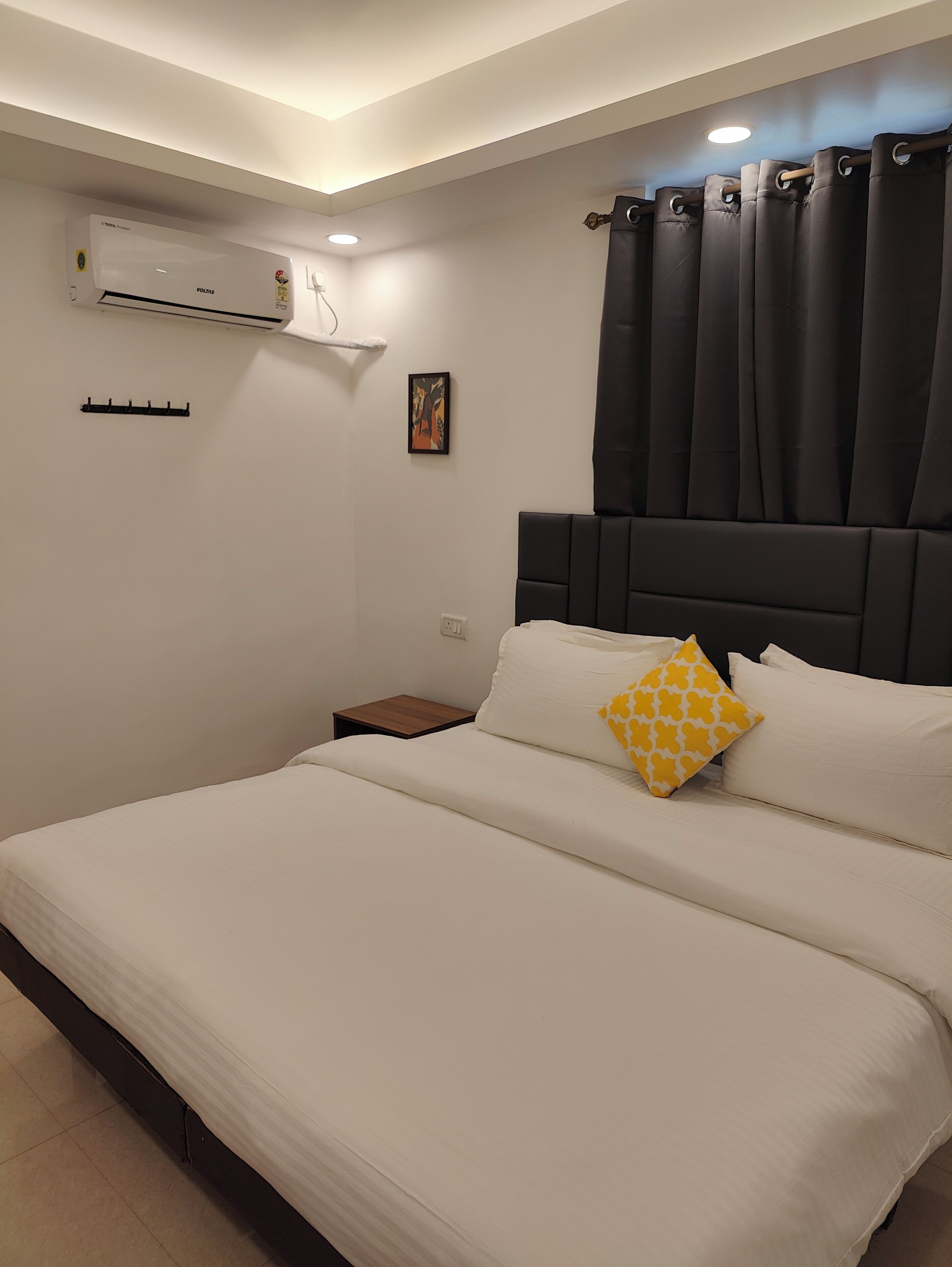 Camas con efecto memoria, wifi gratis y ropa de cama 