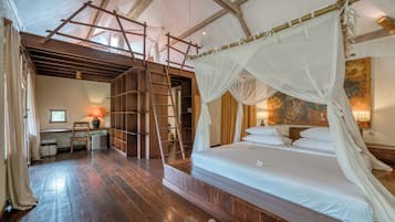 Perhehuone, parveke | Työpöytä, äänieristys, ilmainen Wi-Fi