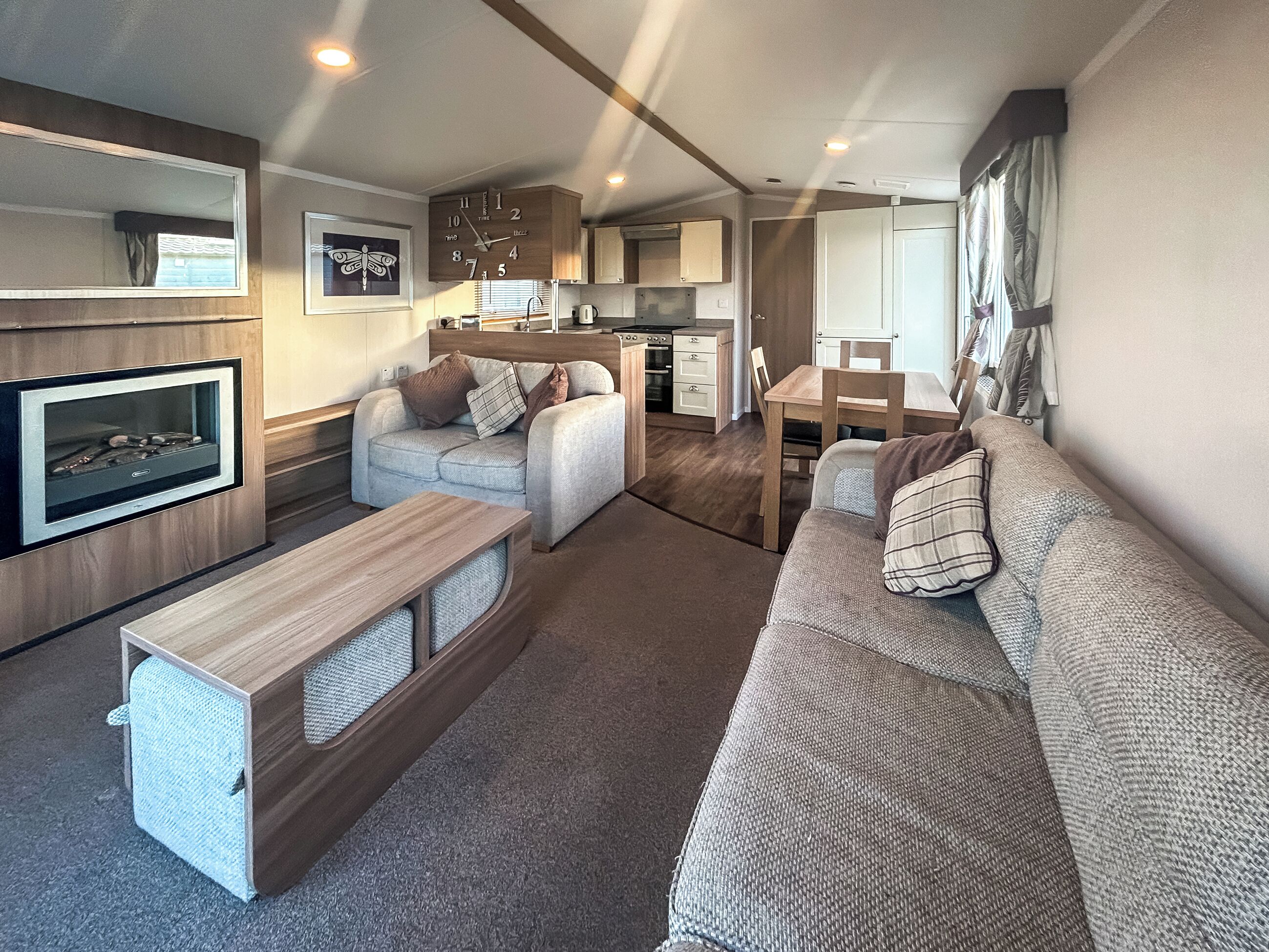 Living area. Simon's Coastal Holiday Home