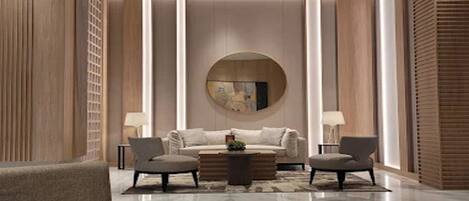 Sitteområde i lobbyen