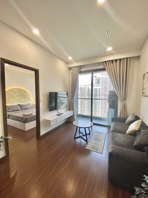 Apartment, Balcony, City View | Living area - Vinhomes Ocean Park 1 Gia Lâm Apartment (Hanoi)