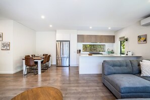 TV, fireplace - Fresh, Modern Escape, Minutes to the Beach (Ocean Grove)