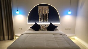 Biệt thự có tầm nhìn toàn cảnh, 1 phòng ngủ, bếp, quang cảnh núi | Khu vực làm việc phù hợp cho laptop