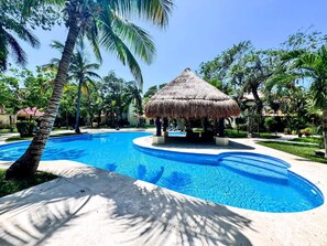 Outdoor pool - Serene Playacar Escape | Pool | Patio | Near Beach (Playa del Carmen)