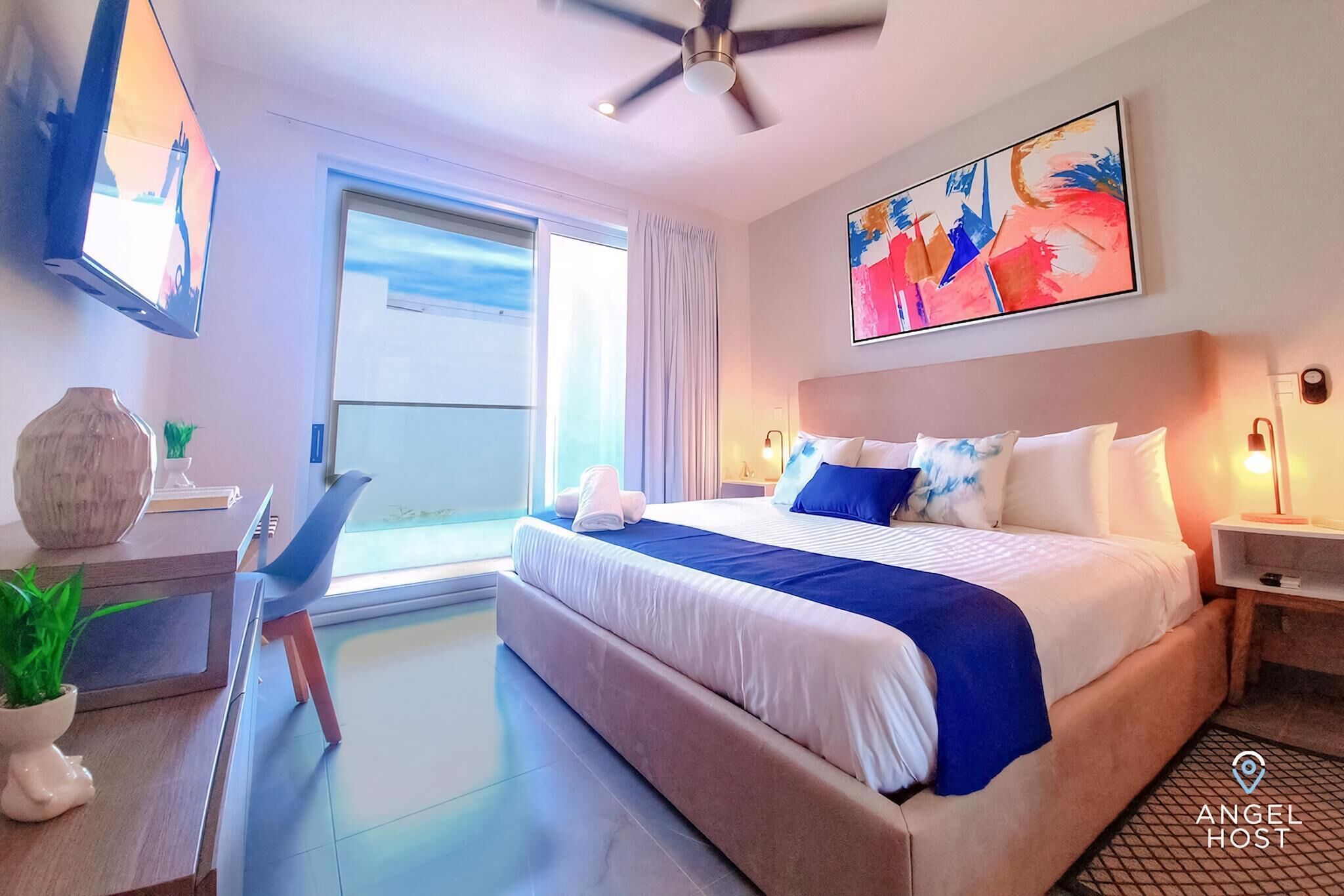 2 Schlafzimmer, Schreibtisch, Bügeleisen/Bügelbrett, kostenloses WLAN