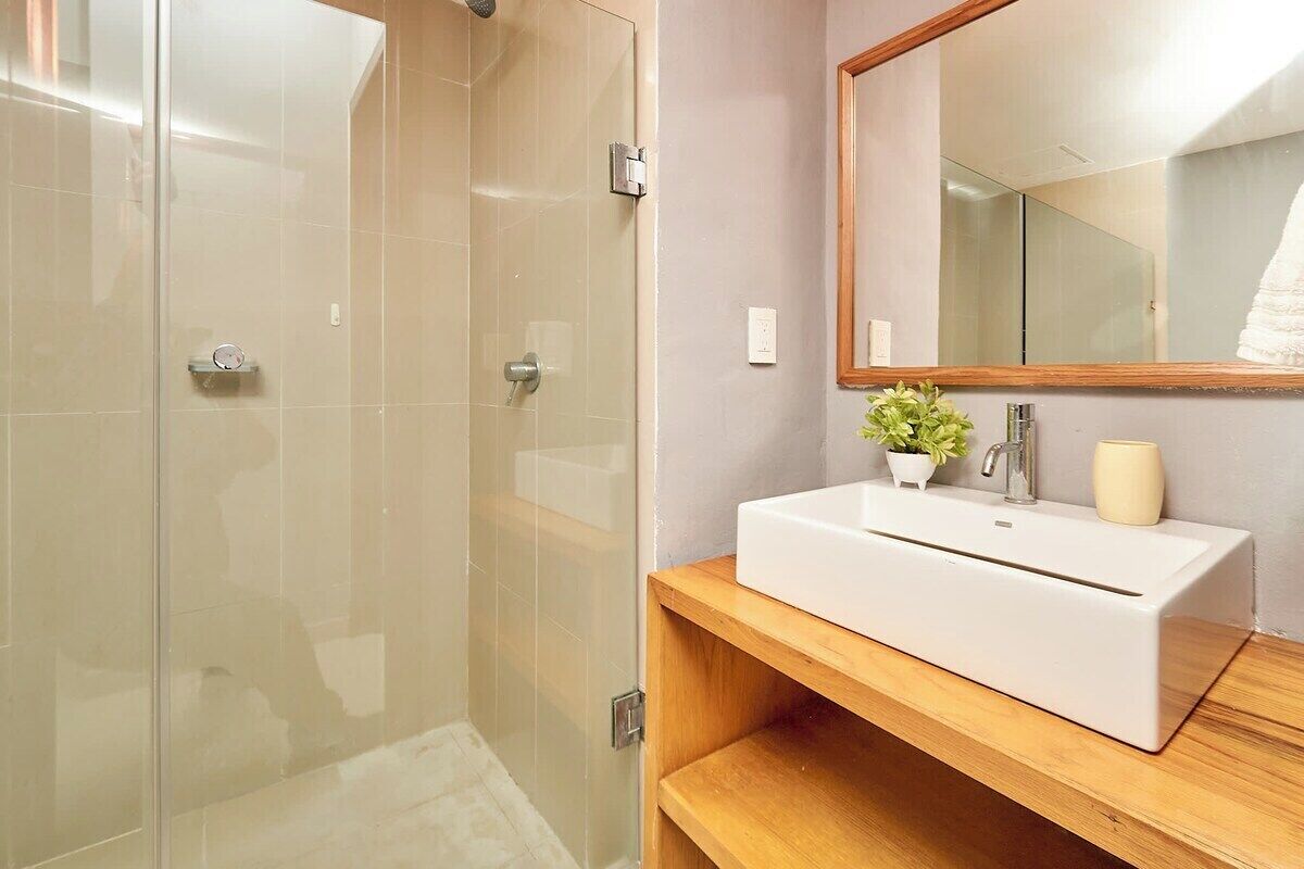 Hair dryer, soap, shampoo