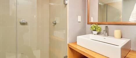 Hair dryer, soap, shampoo