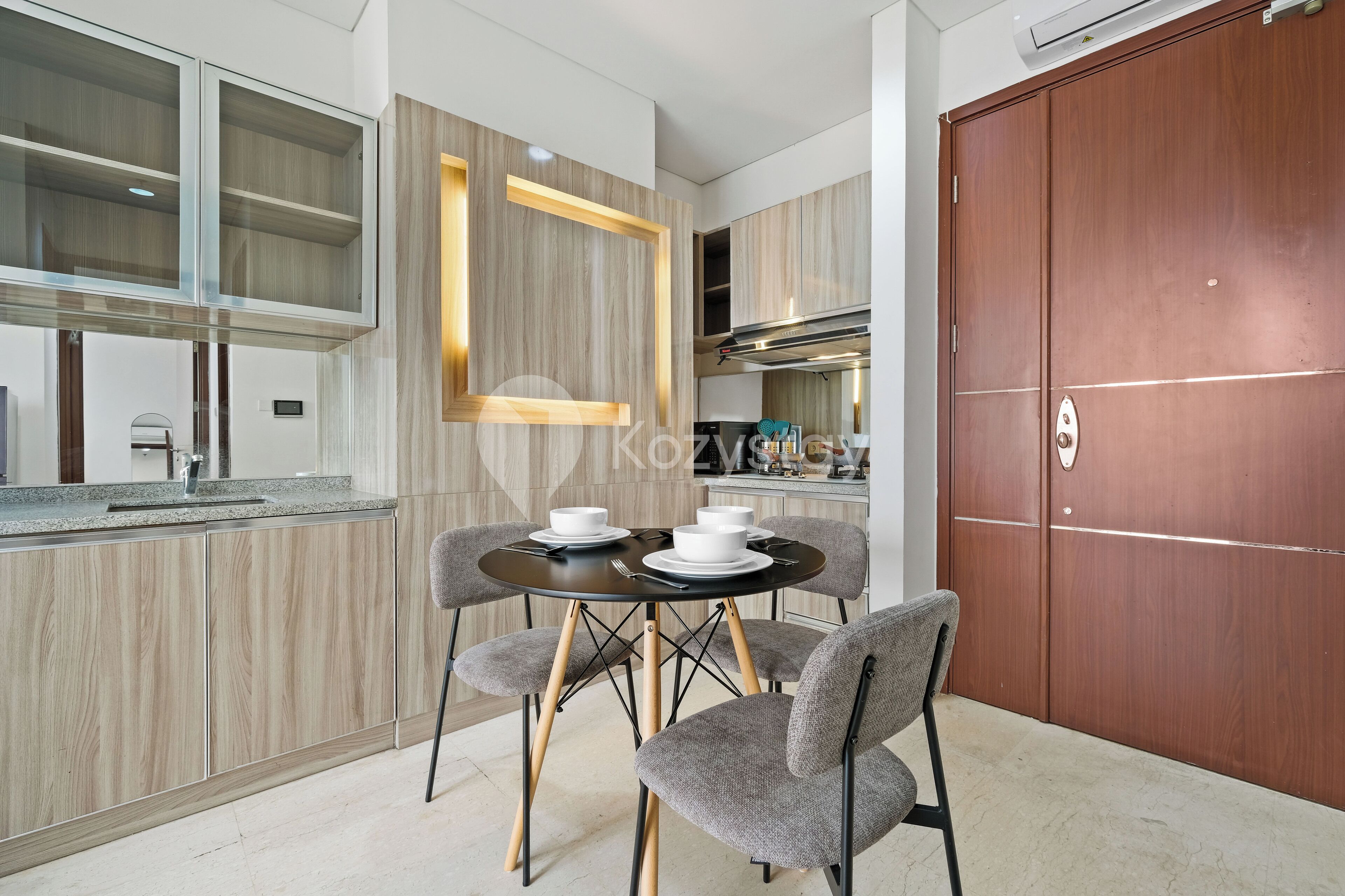 Appartement, 2 slaapkamers, uitzicht op de stad | Dineerruimte