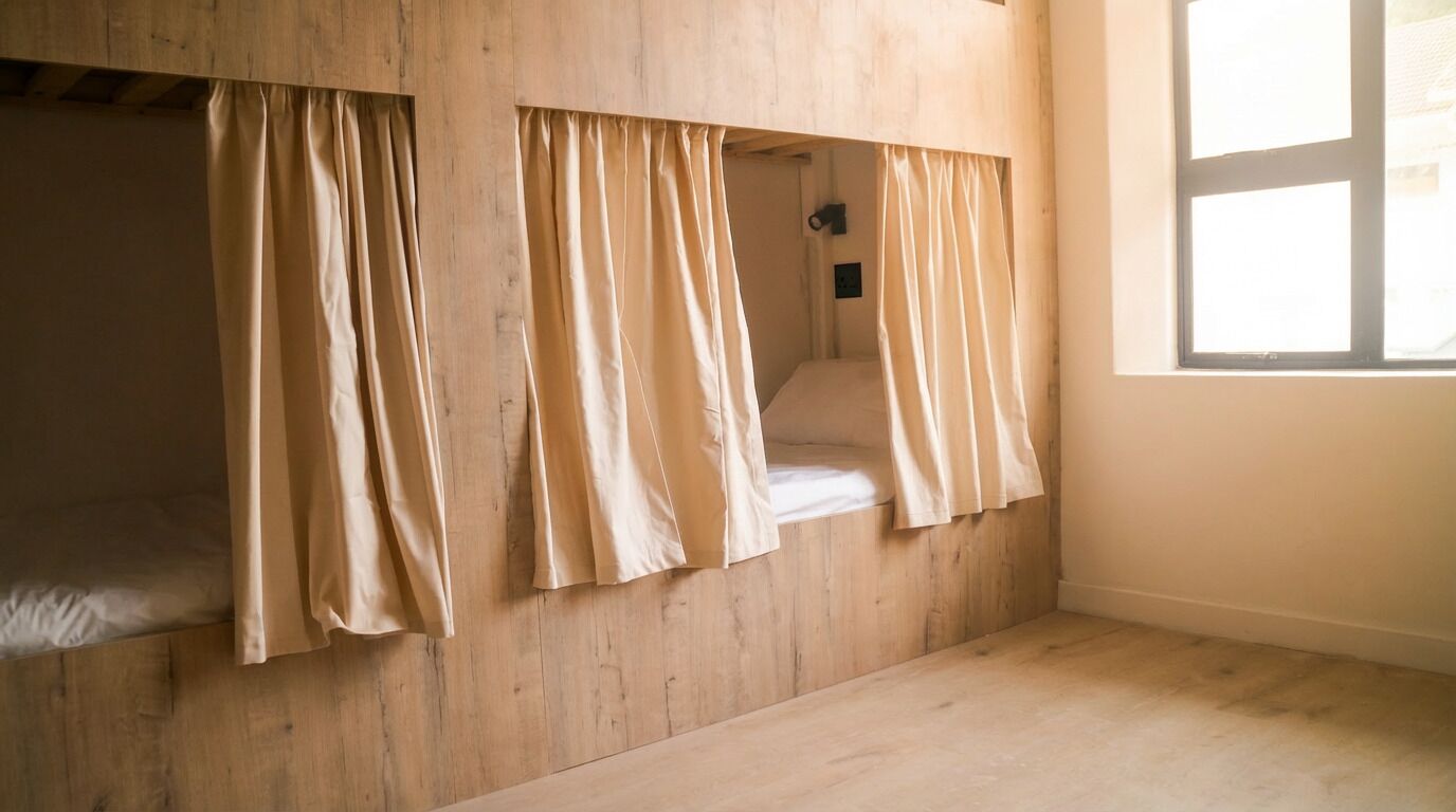 Een kluis op de kamer, verduisterende gordijnen, geluiddichte muren