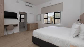 Superior-dobbeltværelse - 1 kingsize-seng | Pengeskab på værelset, mørklægningsgardiner, lydisolering, gratis Wi-Fi