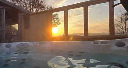 Luxury Welsh wooden cabin