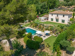 Exterior - Le Roucasset – Pool & sea view (Tourrettes-sur-Loup)