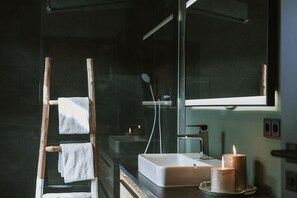 Shower, hair dryer