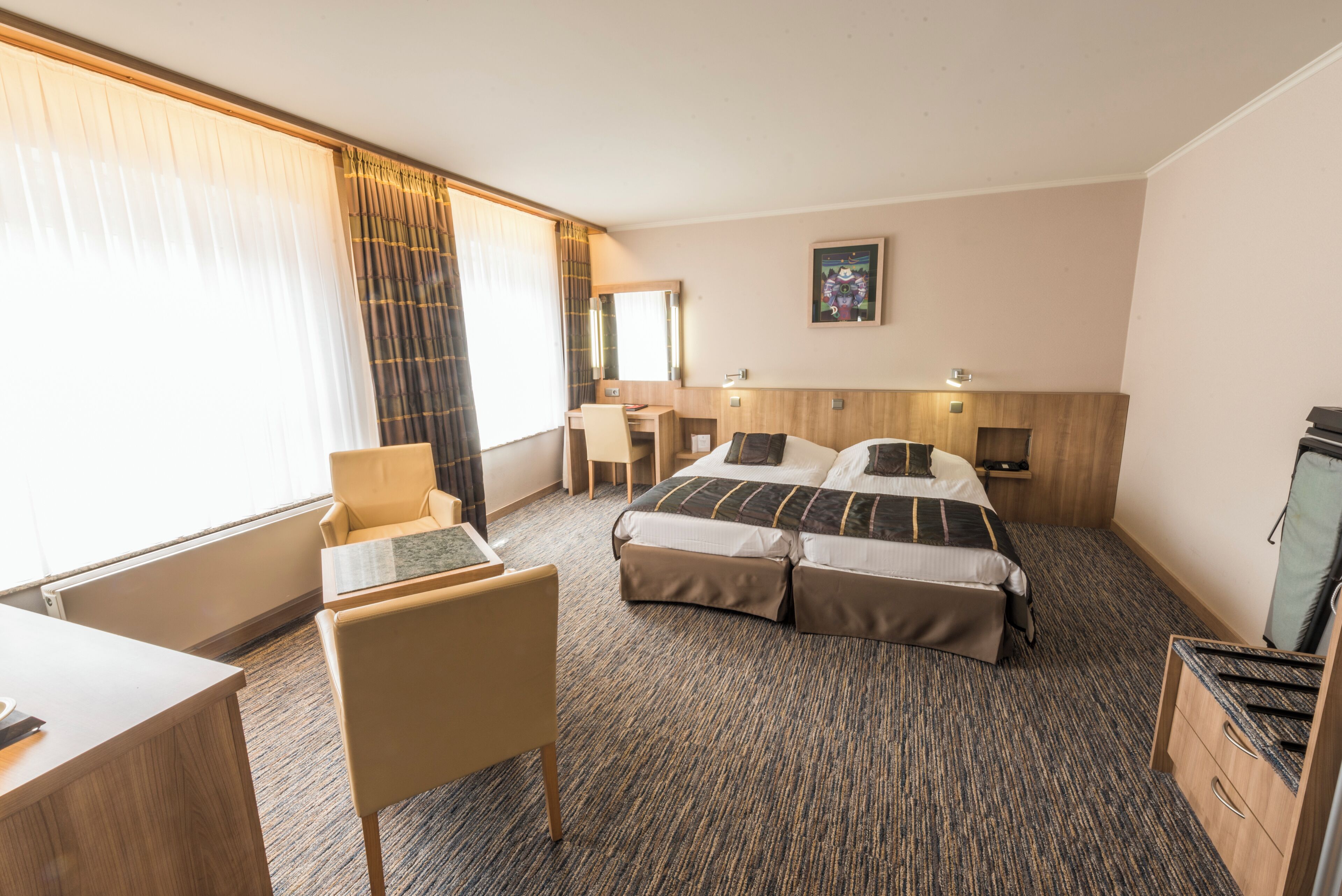 In-room safe, blackout drapes, soundproofing, iron/ironing board