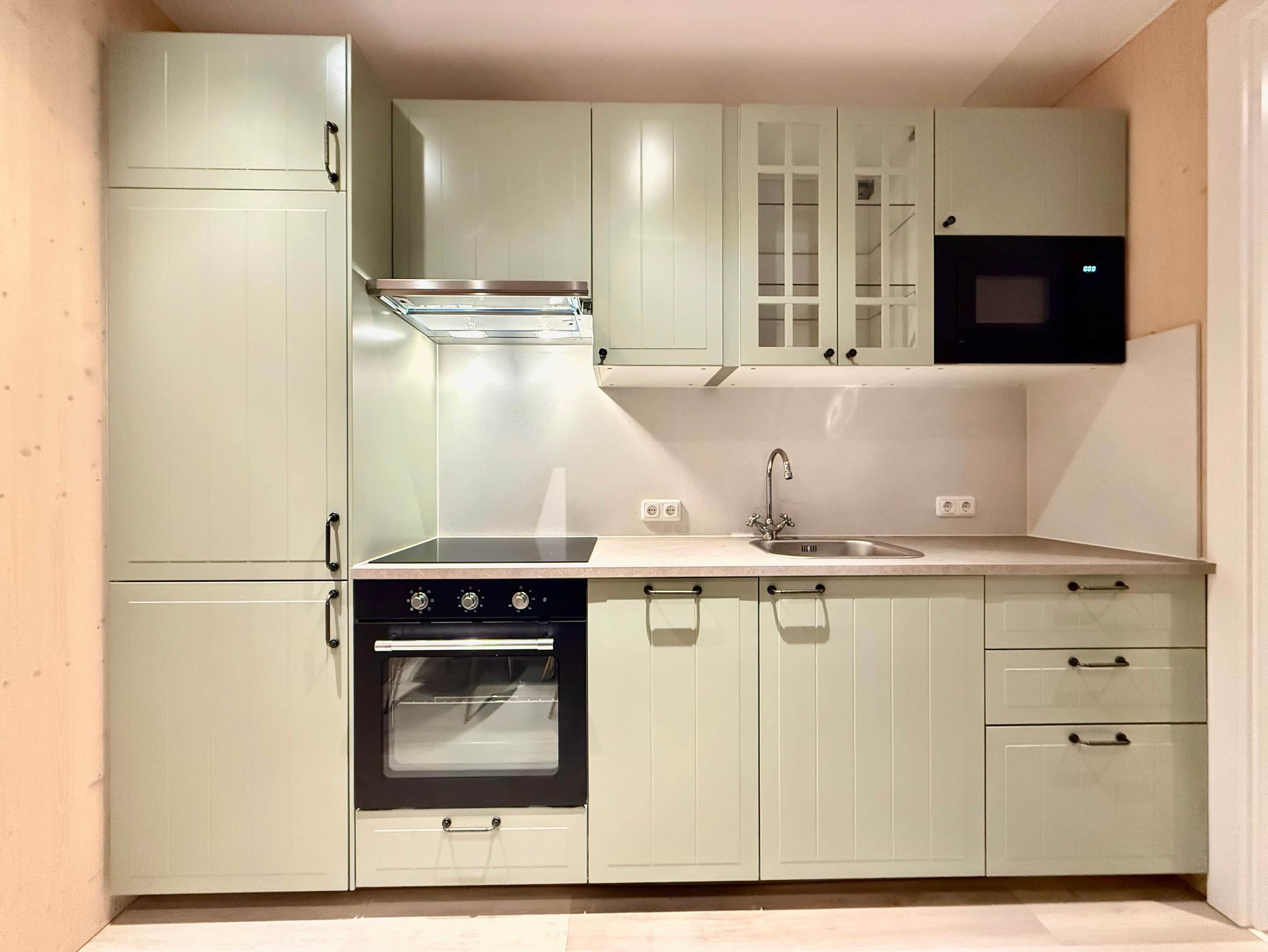 Refrigerador, placa de cocina