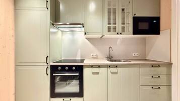 Refrigerador, placa de cocina