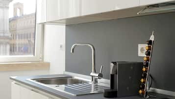 Appartamento Deluxe, balcone, vista città (Flavia 17) | Cucina privata