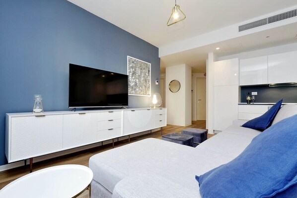Deluxe Apartment, City View | Living area - FlaviaDesign City Suites Rome by Halldis (ROMA)